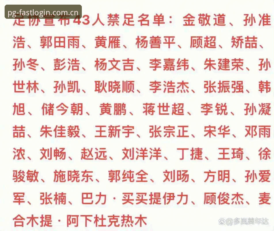 足协终身禁足vs五年禁赛：中国足球反腐风暴中的PG电子巨作视角分析